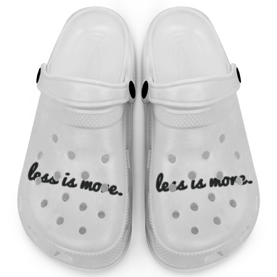 Less is more embroidered Clogs