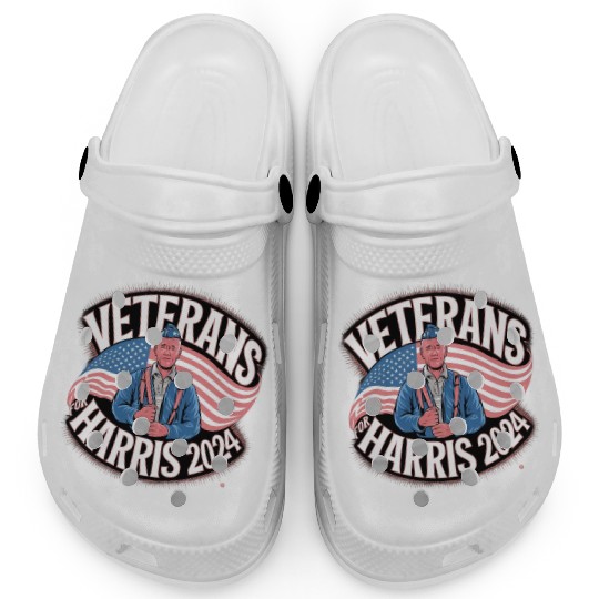 Veterans Stand with Kamala Harris 2024 Clogs