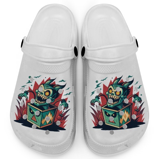 Monster Jack-in-the-Box - Retro Horror Fun Clogs