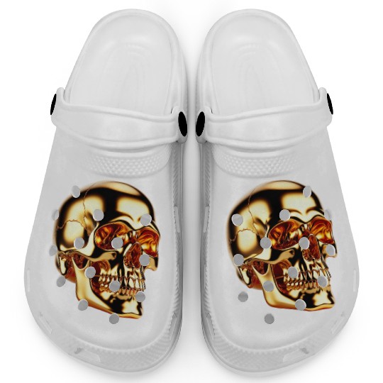 Golden Skull of Fortune Clogs