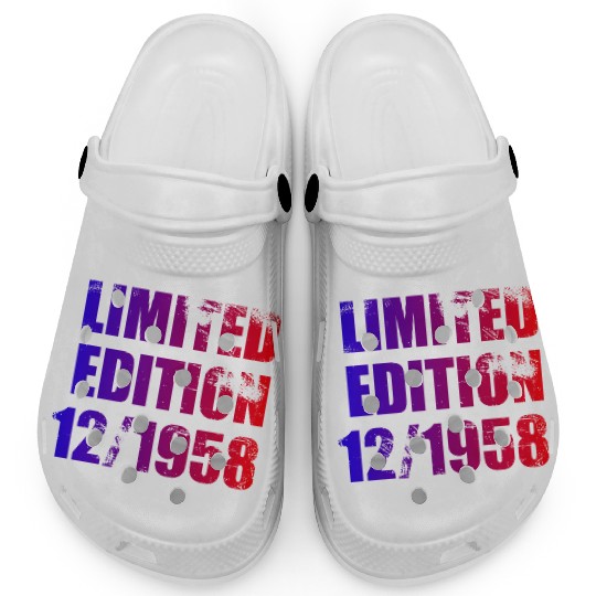66th birthday Limited Edition 12/1958 Clogs