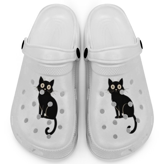 Mystical Black Cat Lover Clogs