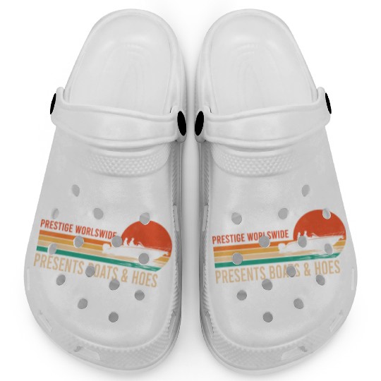 Vintage Retro Prestige Presents Boats And Hoes Clogs
