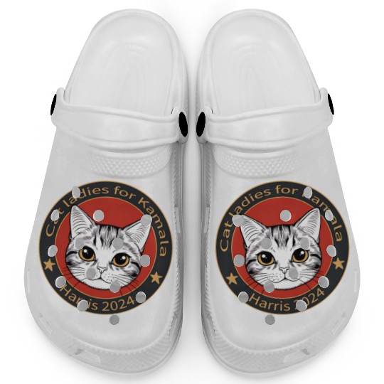 Cat Ladies For Kamala Clogs