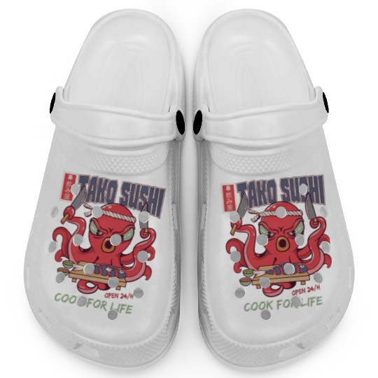 Octopus Sushi Bar Raw fish roll Takoyaki Clogs