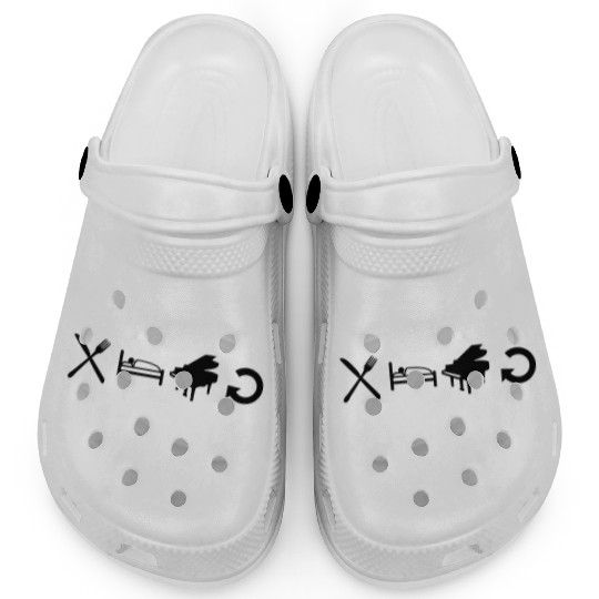 Play Every Day Piano Daily Eat Sleep Repeat Quote Clogs