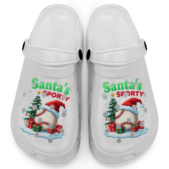 Santa's Sporty Christmas Clogs
