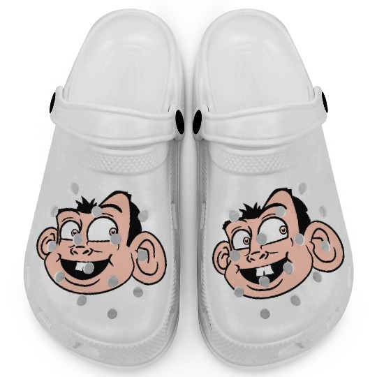 Monkey Face Sweet Cute Little Head Laughs Happy Clogs