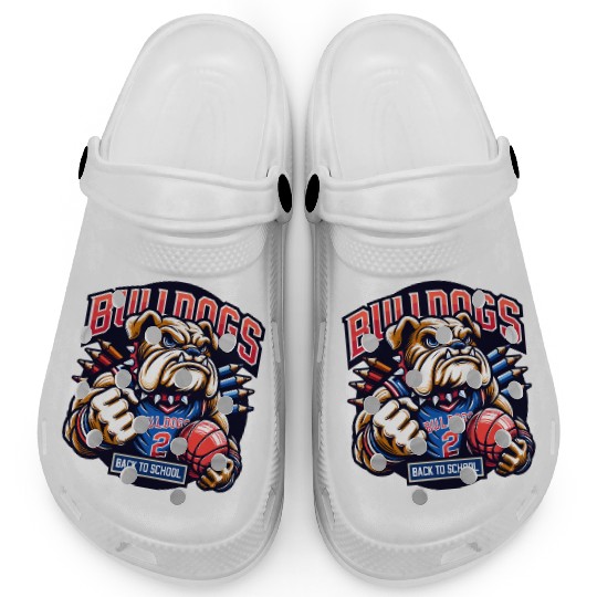 Bulldogs Mascot Back To School Team Spirit Clogs