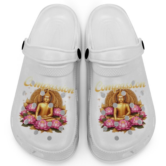 Cultivate Compassion For All Beings Buddha Design Clogs