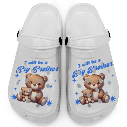 I'm Going To Be A Big Brother Cute Teddy Bears, Clogs
