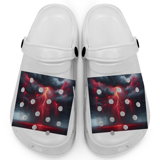 Grey Stormy Evening Clogs