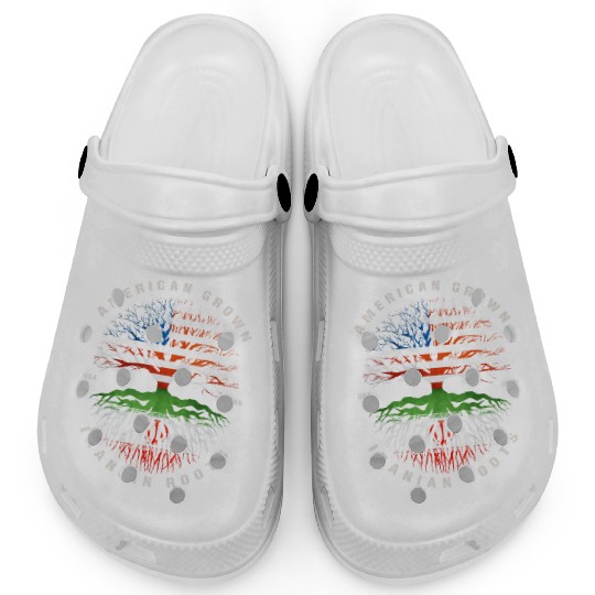 American Grown Iranian Roots Iran Flag Clogs