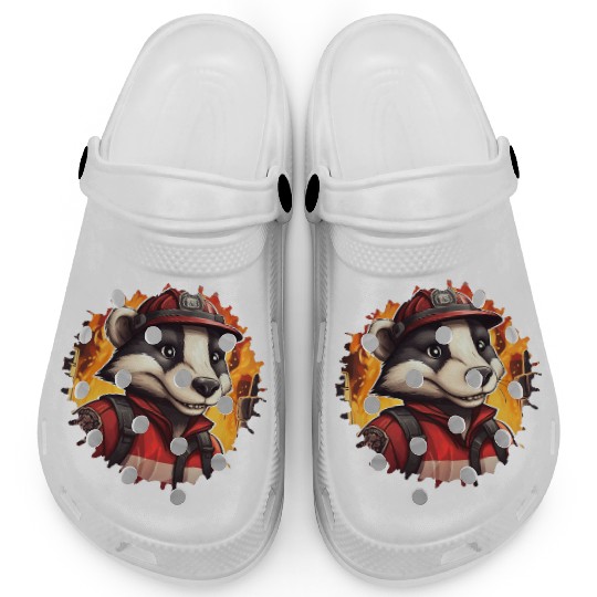 Badge firefighter Clogs