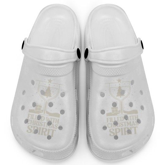 Filled With Christmas Spirit Festive Holiday Cheer Clogs