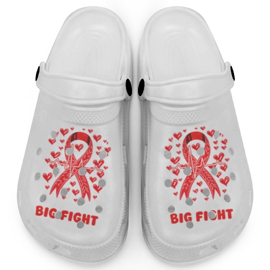 CHD Awareness Little Heart, Big Fight Clogs