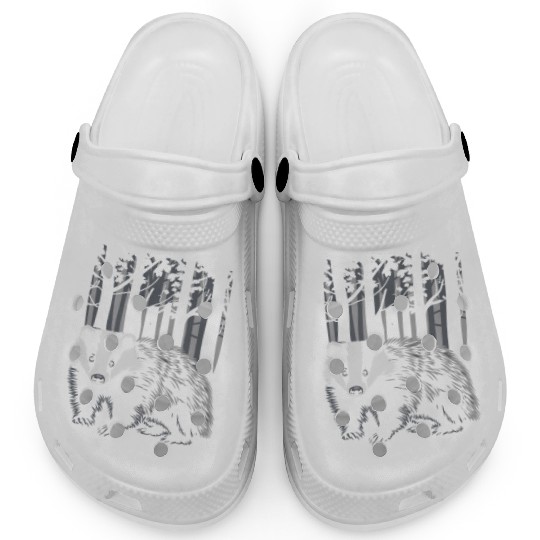 Cottagecore Forest Badge Scene Clogs
