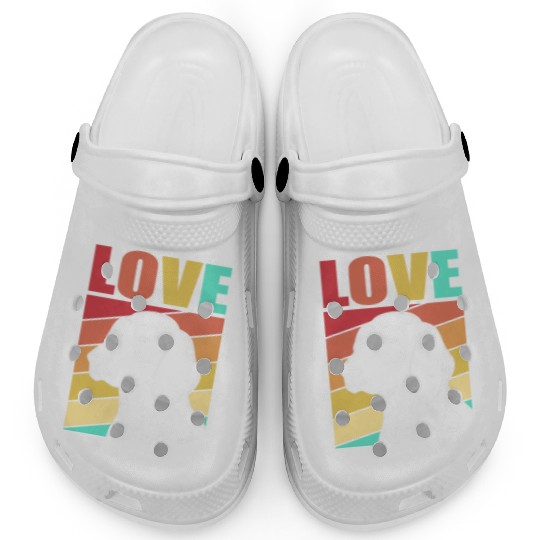 Retro German Shorthaired Pointer Dog I Love My GSP Clogs