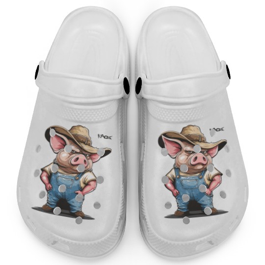 Hillbilly Pig Farmer – Redneck Village Life Clogs