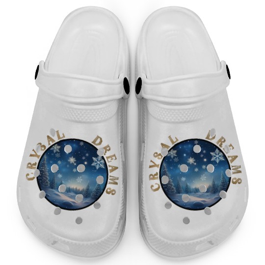 Winter's Embrace - A Crystal Clear Dream Clogs