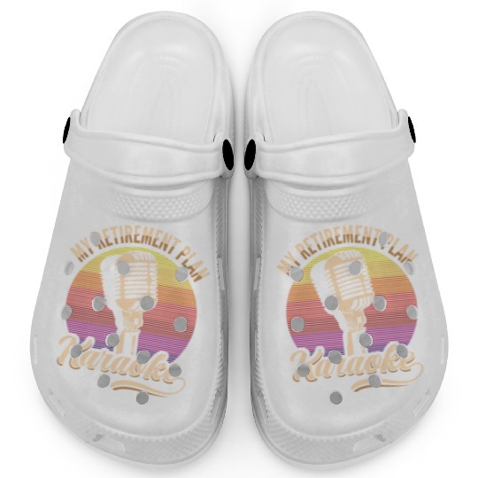 My Retirement Plan Karaoke Microphone Retro Clogs