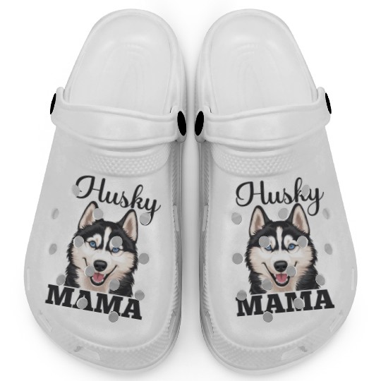 Husky Lover Design Dog Owner Clogs