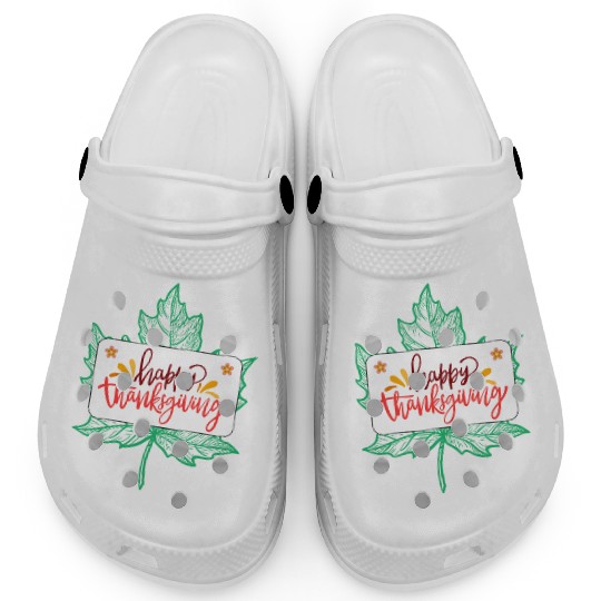 Happy Thanksgiving Leaf Clogs