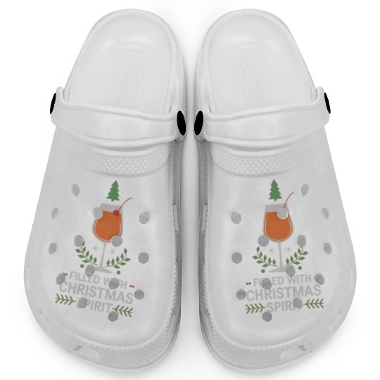 Filled With Christmas Spirit Cheerful Holiday Clogs