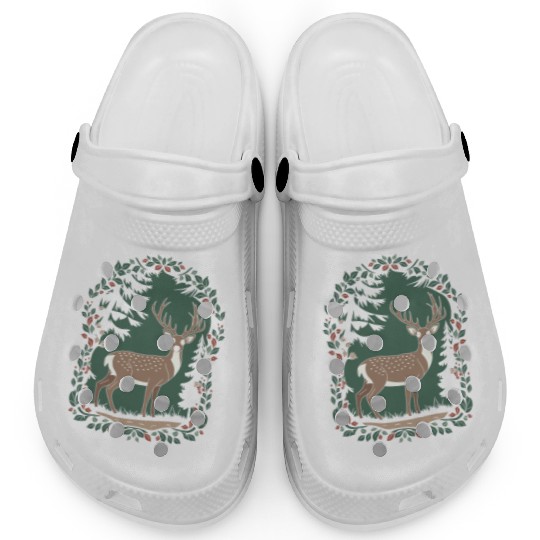Cottagecore Forest Deer Serenity Clogs