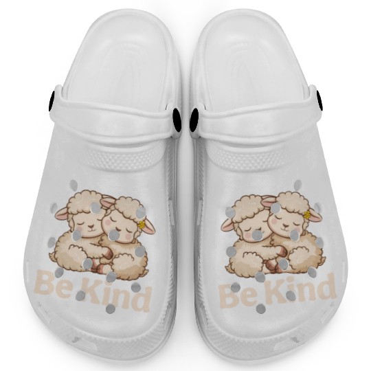 Lamb In a World Where You Can Be Anything Be Kind Clogs