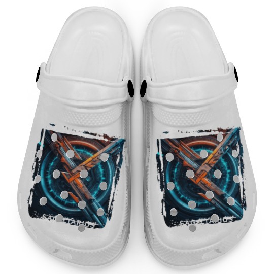 Zodiac sign Sagittarius in cyberpunk era Future Clogs