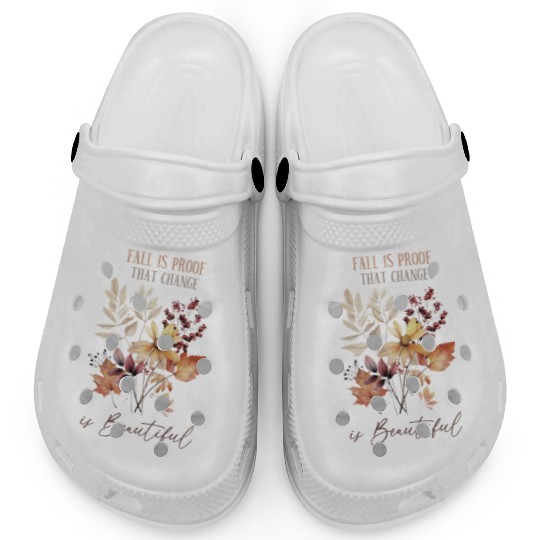 Beautiful Change - Fall Leaves Inspiration Clogs