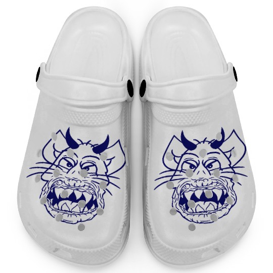 Demon Monster Cat Halloween Fun Horror Devil Horns Clogs