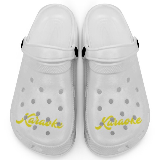 Eat Sleep Karaoke Repeat Microphone Music Clogs