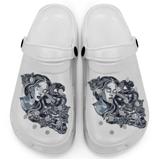 Blessed Chicano Vintage Street Art Graphic Clogs