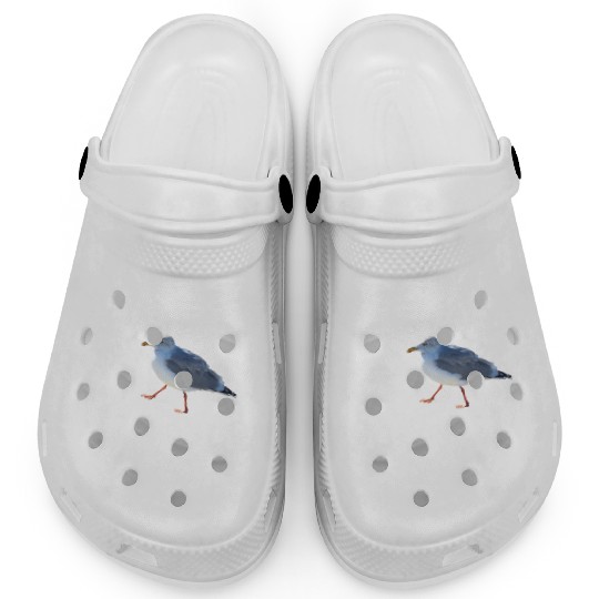 sun sea atlantic coast seagull holidays bird shit Clogs