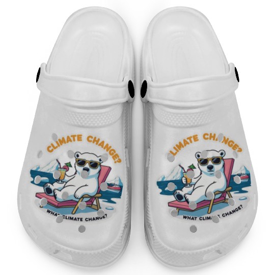 Climate Change Awareness: Relaxing Polar Bear Clogs