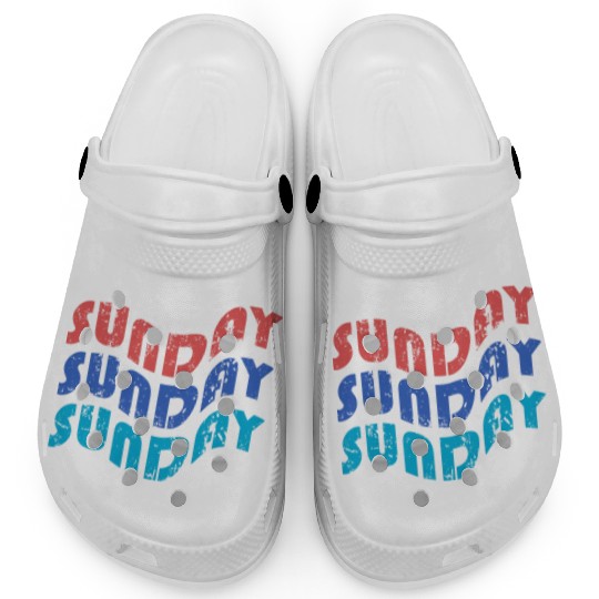 text sunday with theme Tipografi eksperimental Clogs