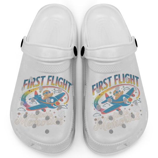 My First Plane Ride First Flight Clogs