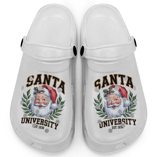 Santa University Est. 1836, santae, newe year gift Clogs