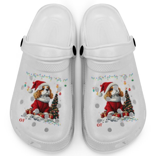 Cavalier King Charles Spaniel Christmas Tree Dog Clogs