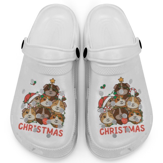 Guinea Pig Christmas Tree Merry Christmas Clogs