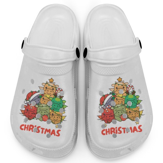 Dragon Christmas Tree Merry Christmas Clogs