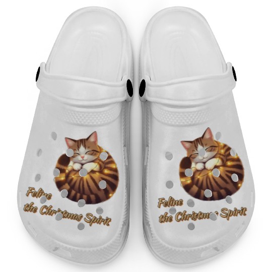 Feline Christmas Spirit Clogs