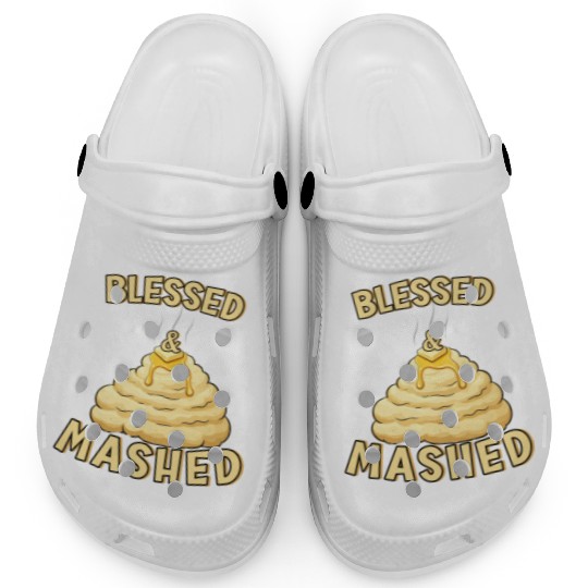 Blessed & Mashed - A Punny Thanksgiving Design Clogs