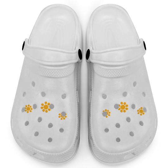 White Alps Edelweiss Flower Mountain Hiking Flower Clogs