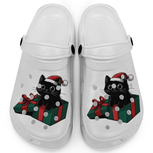Christmas Gift Cat Clogs
