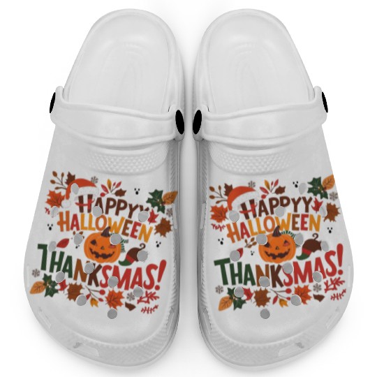 Happy Halloween Thanksmas Clogs