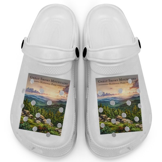 Sunset Serenity - Great Smoky Mountains Clogs