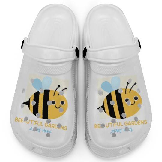 Bee-utiful Gardens Start Here Bee Gardening Clogs